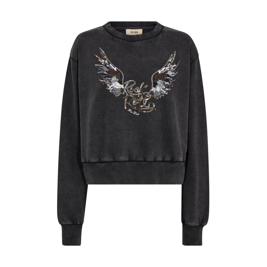Mos Mosh MOS MOSH Sweatshirt MMCosette bruin / goud / zwart / zilver -