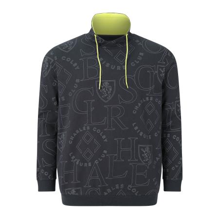 Charles Colby Sweatshirt donkergrijs, Bedrukt