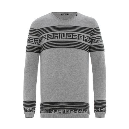 Cipo & Baxx CIPO & BAXX Trui grijs / zwart