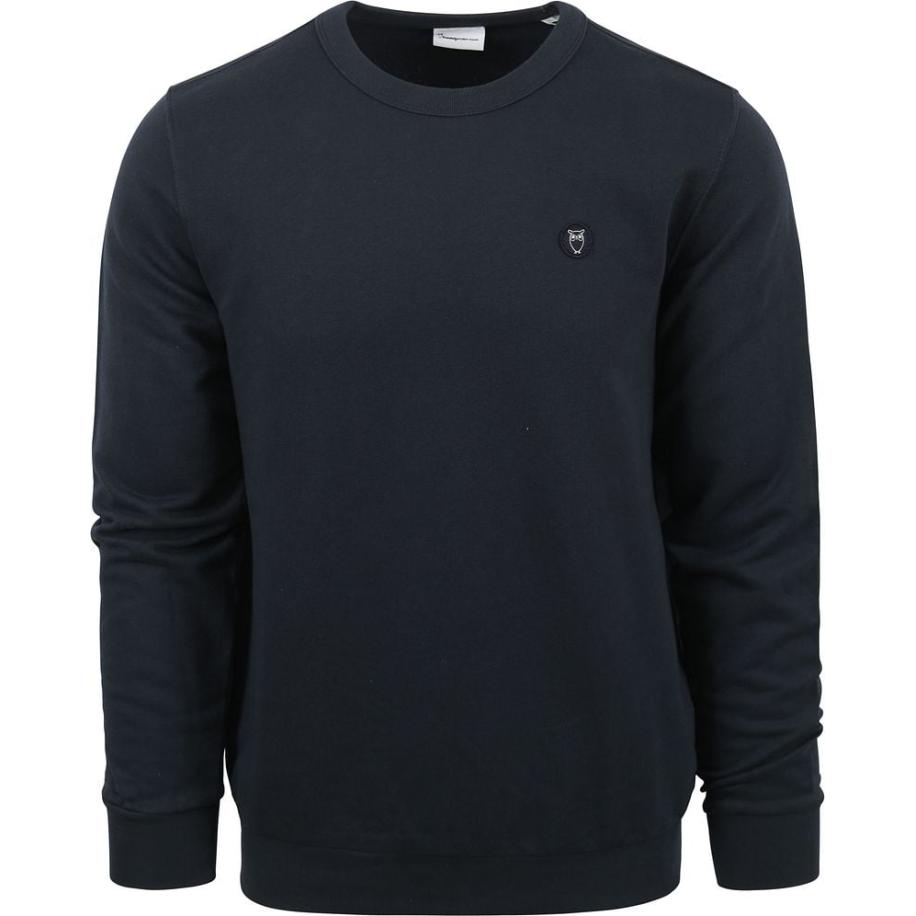 KnowledgeCotton Apparel Elm Trui Donkerblauw Blauw