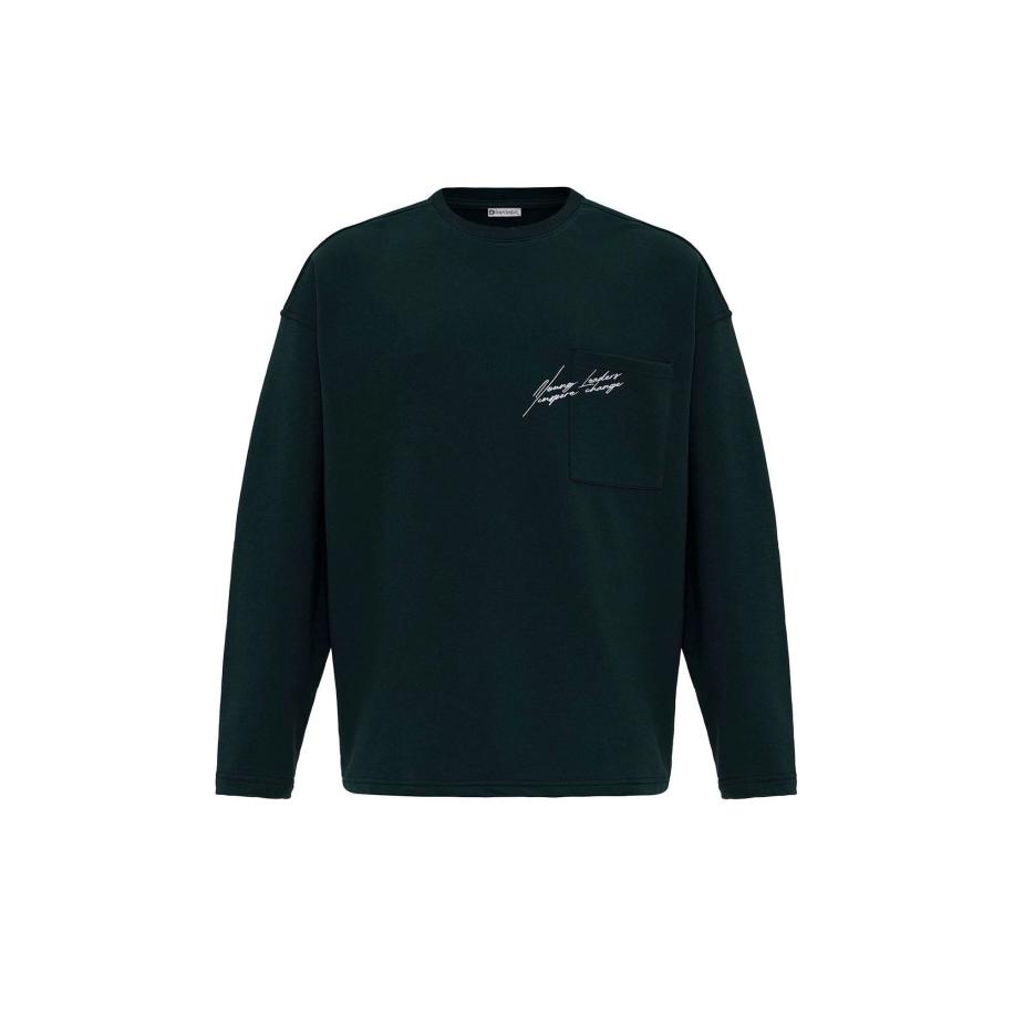 Dandalo Dandalo Trui donkergroen / wit -