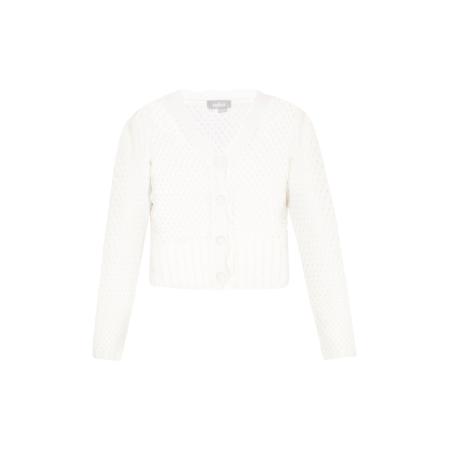 Usha Usha Gebreid vest Fashion Look offwhite