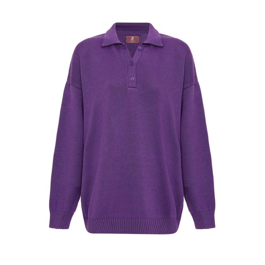 Williot Williot Trui donkerlila -