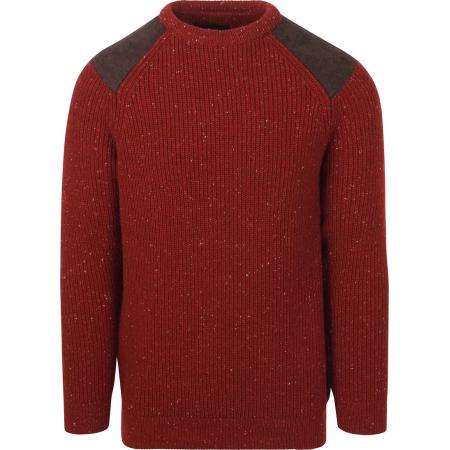 Barbour Trui Raisthorpe Lamswol Rood