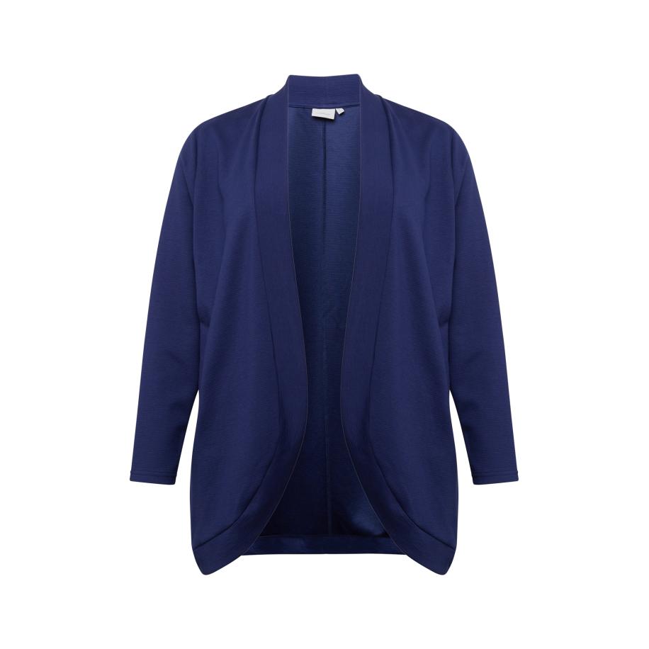 Only Carmakoma ONLY Carmakoma Gebreid vest BARLY navy -