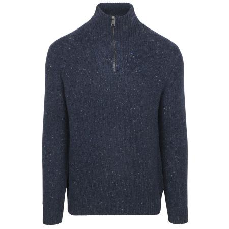 McGregor Half Zip Trui Merinowol Navy