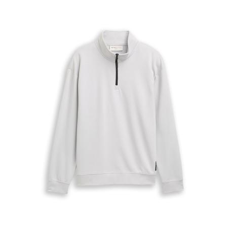 TOM TAILOR DENIM Sweatshirt lichtgrijs / zwart