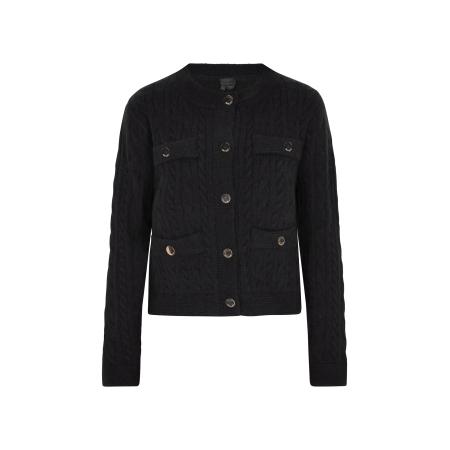 DreiMaster DreiMaster Klassik Gebreid vest zwart