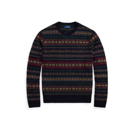 Polo Ralph Lauren Trui RWS navy / citroen / spar / wijnrood