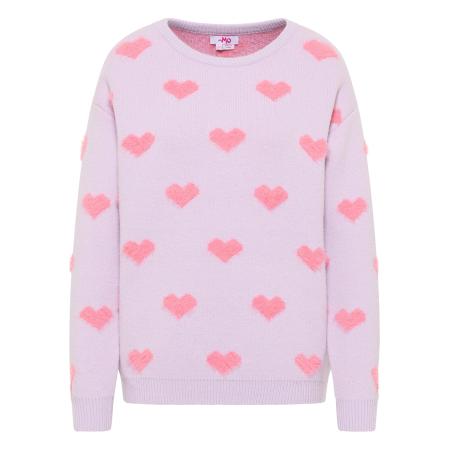 MYMO MYMO Trui lichtlila / watermeloen rood