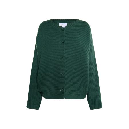 Usha usha WHITE LABEL Gebreid vest donkergroen