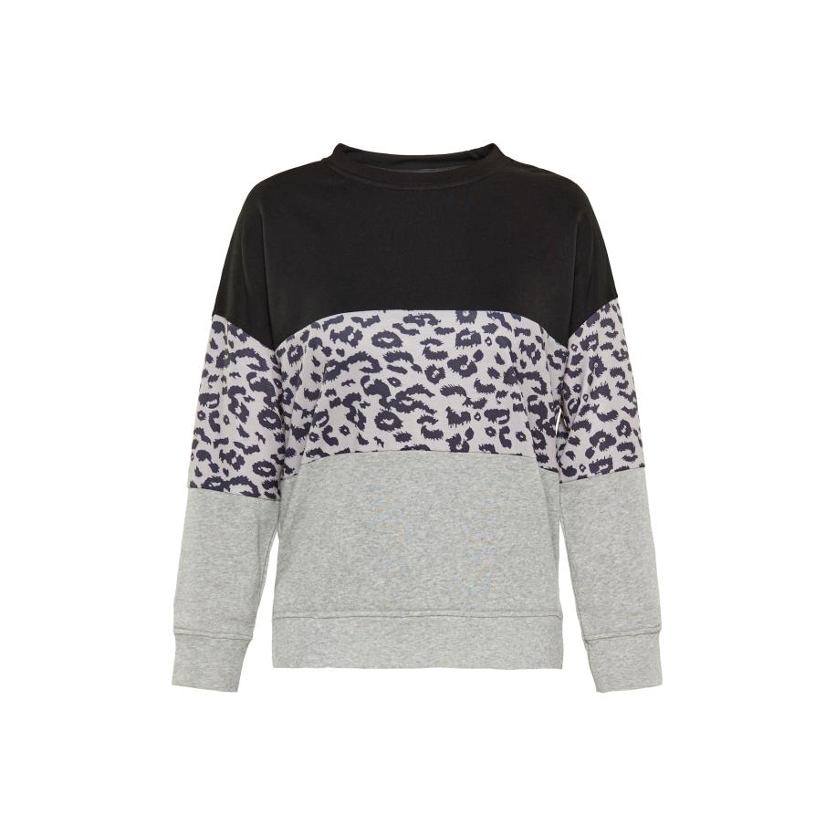 Usha Usha Sweatshirt grijs / basaltgrijs / grijs gemêleerd / zwart -