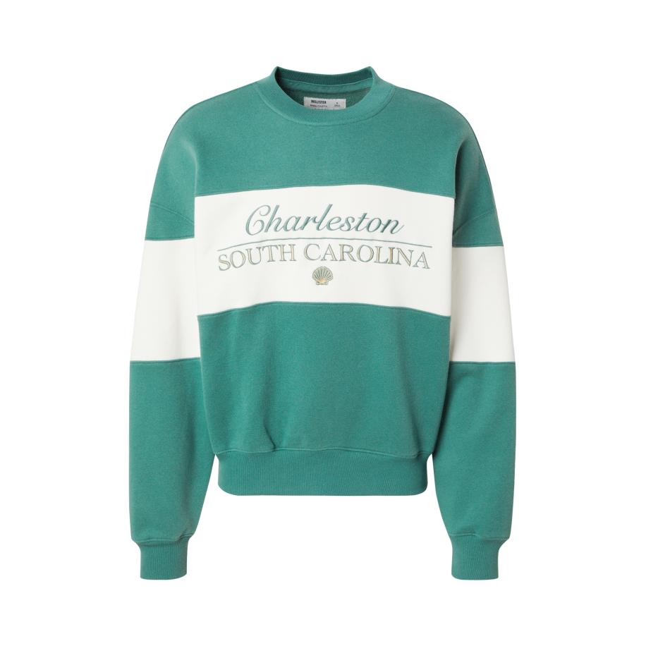 Hollister HOLLISTER Sweatshirt DESTINATION lichtgeel / smaragd / wit -