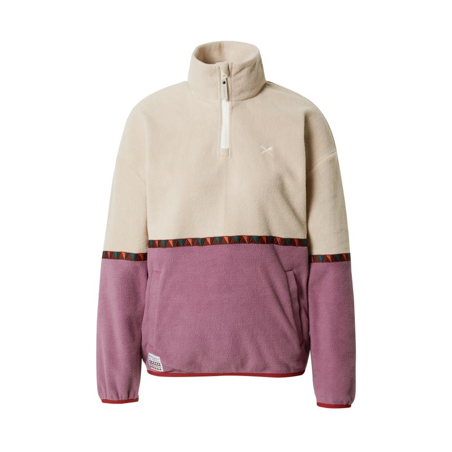 Iriedaily Iriedaily Trui Holina beige / donkerbruin / pitaja roze / donkerrood -