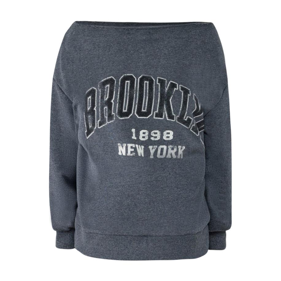 No Matter What No Matter What Sweatshirt zwart / zwart gemêleerd / wit -