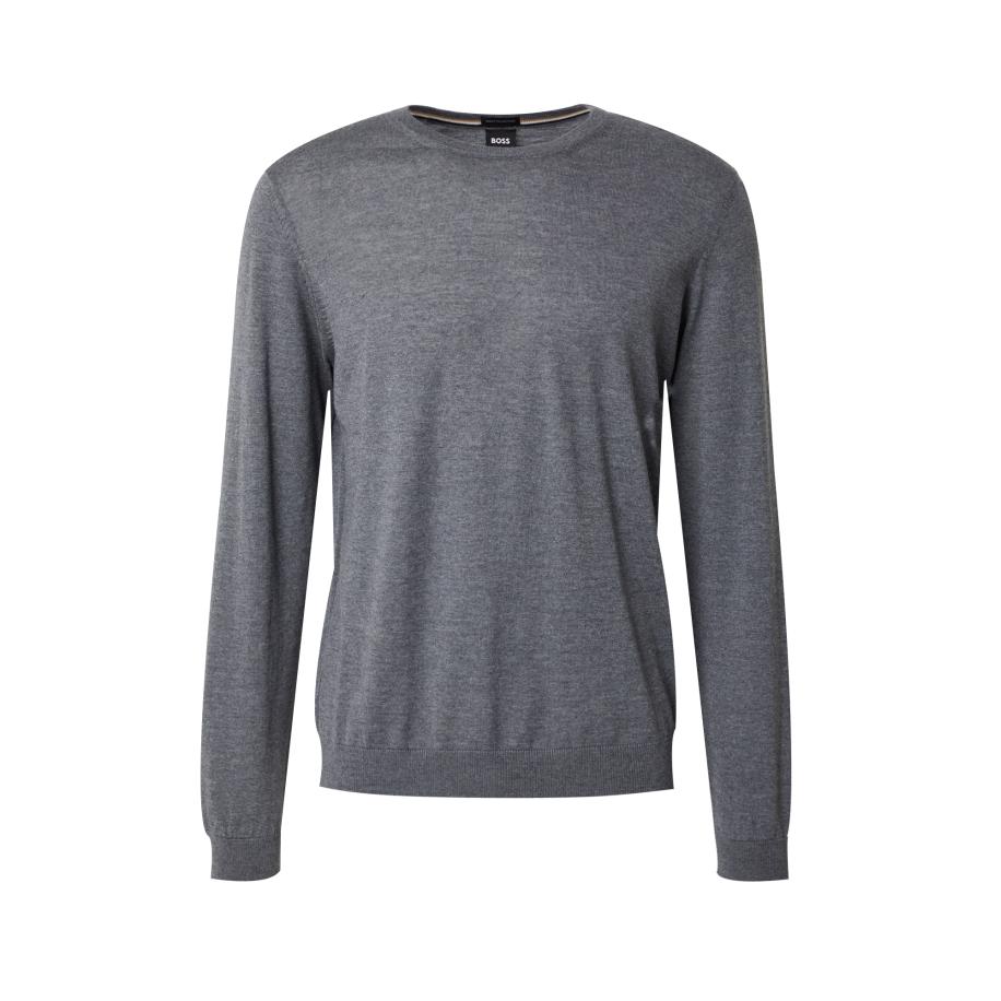 Hugo Boss BOSS Trui Leno grijs gemêleerd -