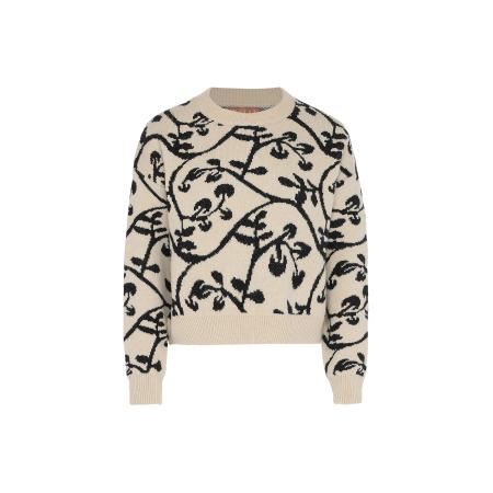 NALLY Trui beige / zwart