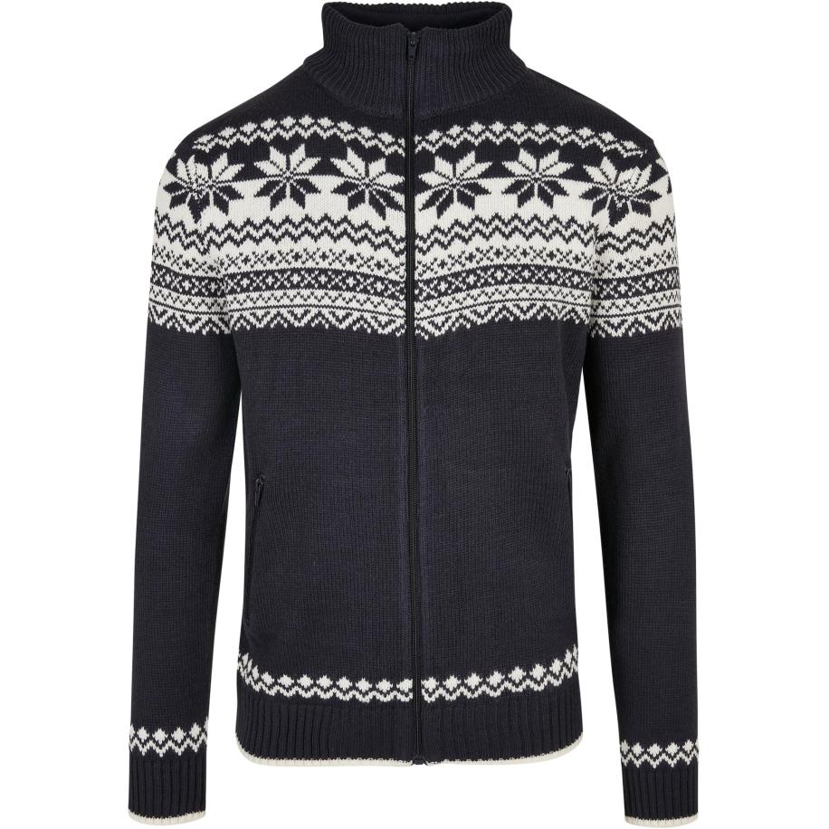 Brandit Gebreid vest navy / wit Blauw