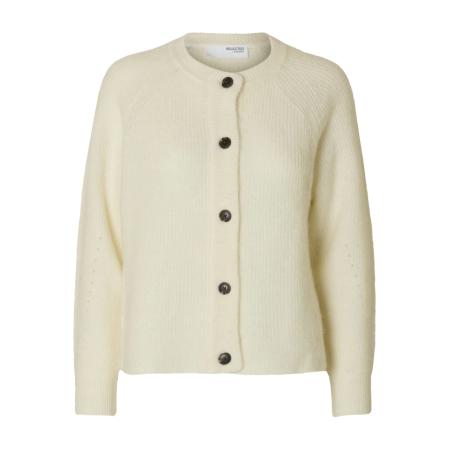 Selected SELECTED Gebreid vest SLFLULU wolwit