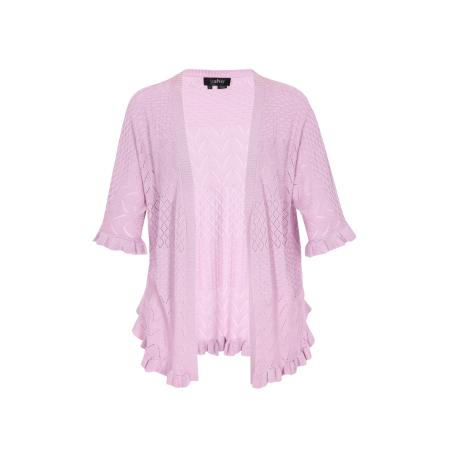 Usha usha BLACK LABEL Gebreid vest Fashion Look lila