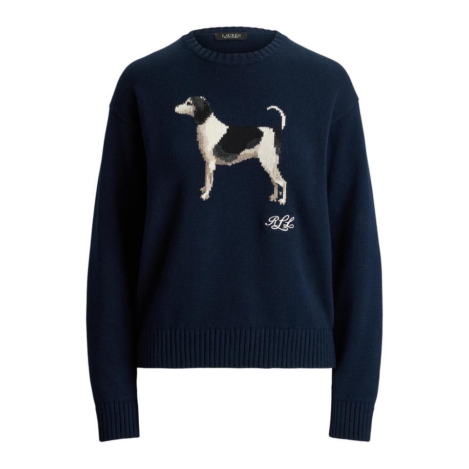 Lauren Ralph Lauren Lauren Ralph Lauren Trui RIEDNEE navy / cappuccino / donkerbruin -