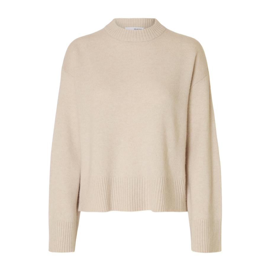 Selected SELECTED Trui SLFCILLE beige -