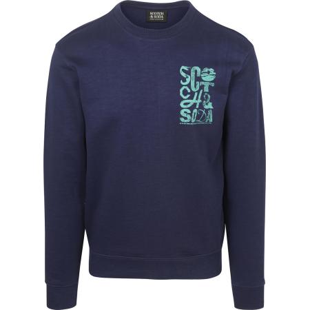 Scotch and Soda Sweater Logo Navy