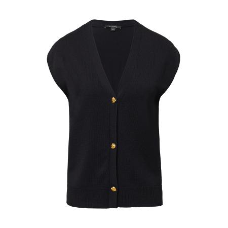 Comma COMMA Gebreid vest zwart
