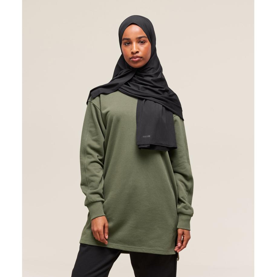 Gymshark Covered Pullover Core Olive Rood