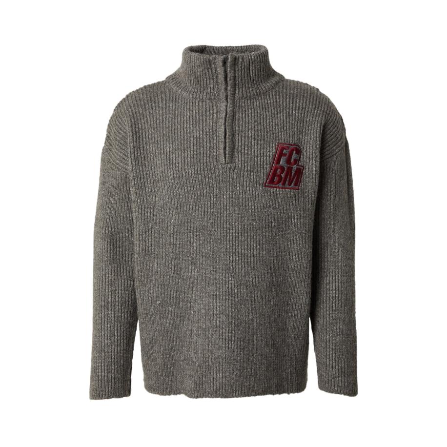 FCBM FCBM Trui Carl grijs gemêleerd / kersrood -