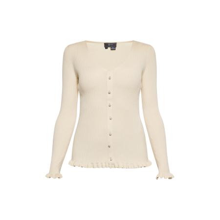 Faina faina Gebreid vest ivoor