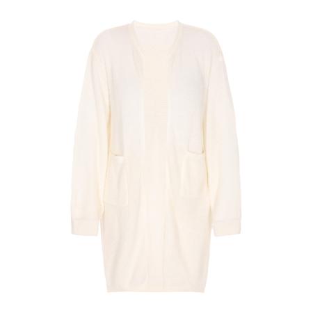 DreiMaster DreiMaster Vintage Gebreid vest wolwit