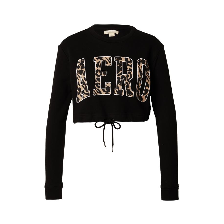 Aeropostale AÉROPOSTALE Sweatshirt taupe / zwart / wit -