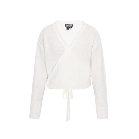 DreiMaster DreiMaster Vintage Gebreid vest offwhite