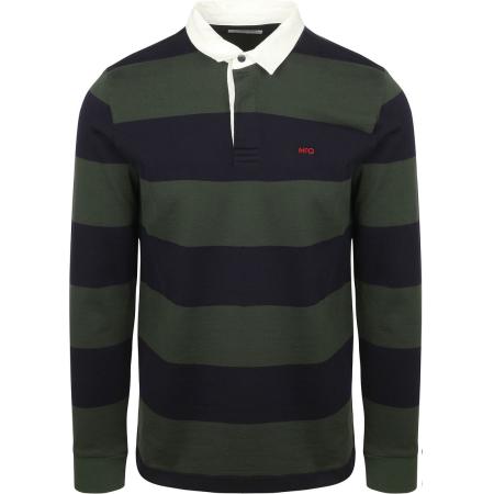 McGregor Rugbyshirt Streep Navy Olive