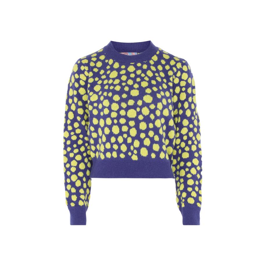 Sookie Sookie Trui navy / citroen -