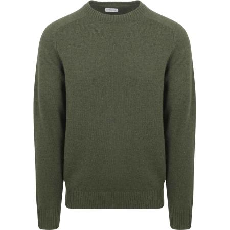 McGregor Trui Lamswol Melange Sage Groen