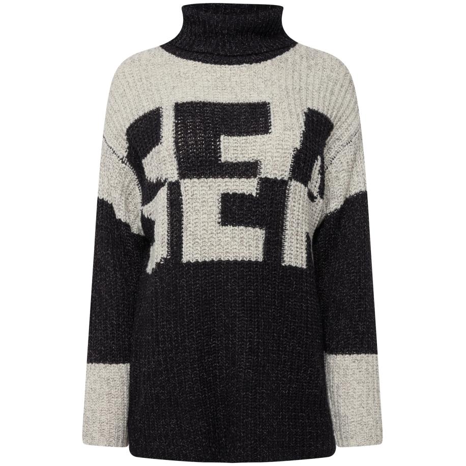 LAURASØN LAURASØN Trui grijs / zwart -