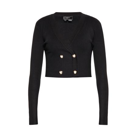 Faina faina Gebreid vest zwart