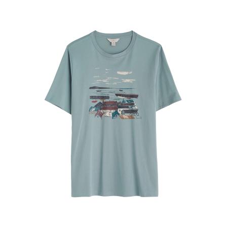 Seasalt Cornwall Spencer Midwatch hemelsblauw / chocoladebruin / wit