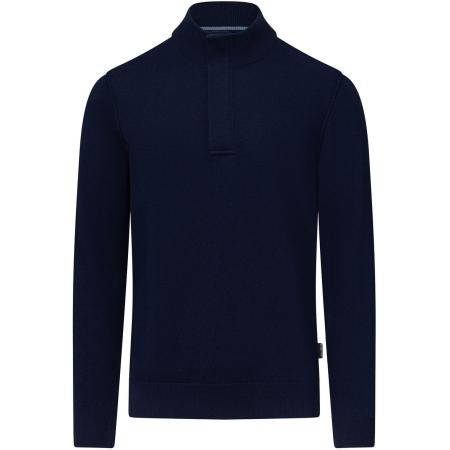 State Of Art Half Zip Trui Wool Blend Navy