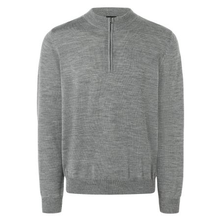 MAERZ Superwash Trui ritssluiting, Effen