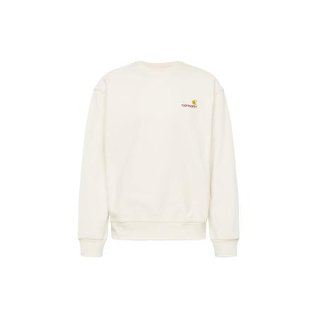 Carhartt WIP Carhartt WIP Sweatshirt American Script beige / chocoladebruin / geel