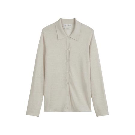 Marc O'Polo Marc OPolo Gebreid vest lichtgrijs