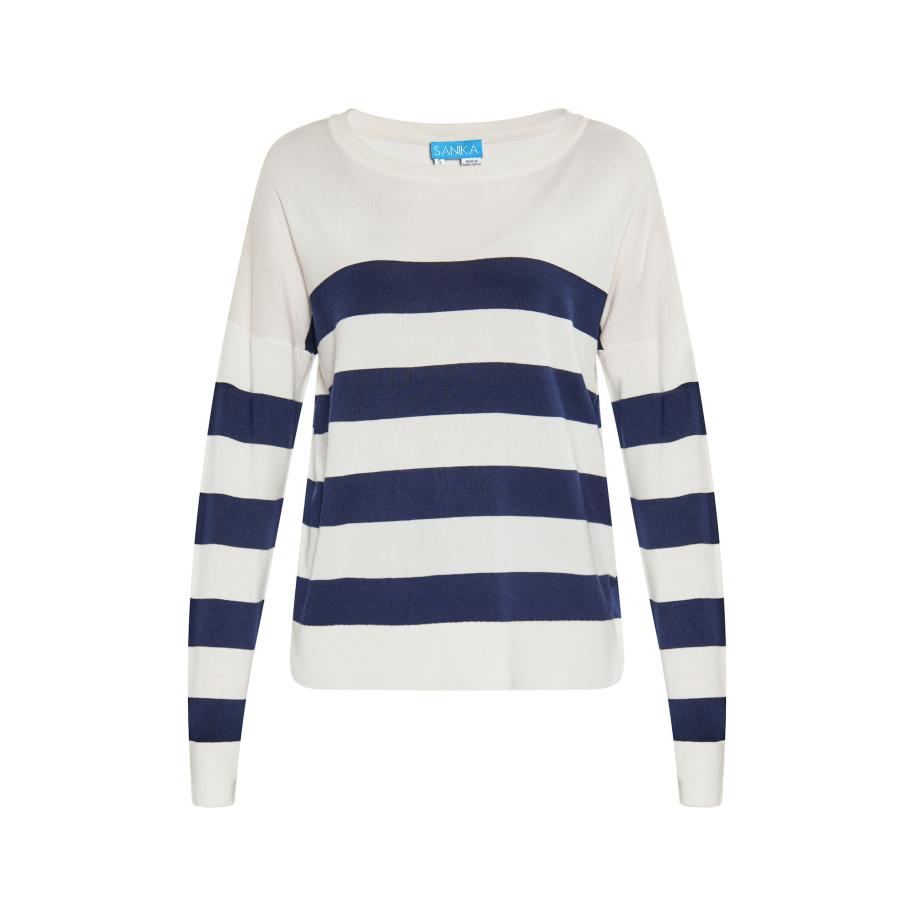SANIKA SANIKA Trui marine / wit -
