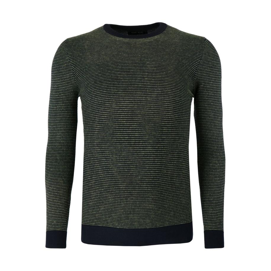 Marvelis Casual Trui ronde hals groen, Effen Groen