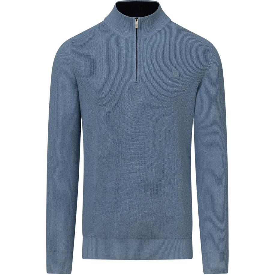 State Of Art Half Zip Trui Blauw Blauw