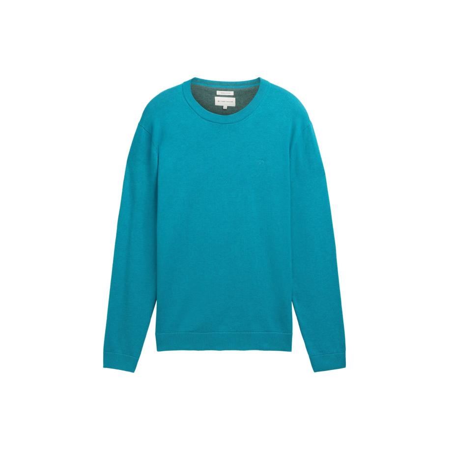 TOM TAILOR Trui cyaan blauw Blauw