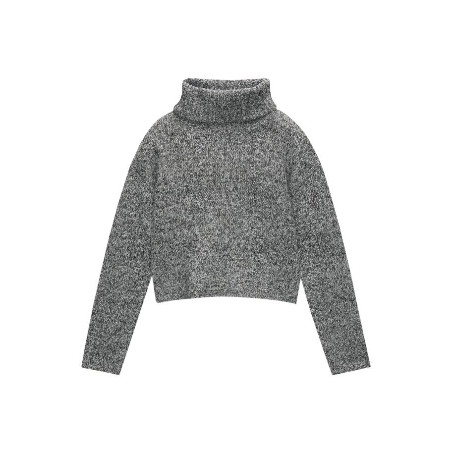 Pull&Bear Pull&Bear Trui zwart gemêleerd -