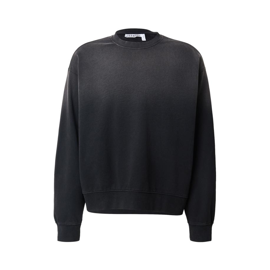 WEEKDAY Sweatshirt Vic antraciet / zwart Zwart